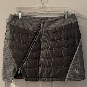 NWT Spyder Grey Solitude Mini Skirt Size 8